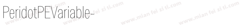 PeridotPEVariable字体转换