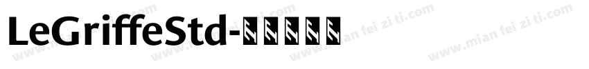 LeGriffeStd字体转换