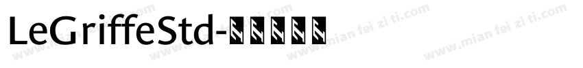 LeGriffeStd字体转换
