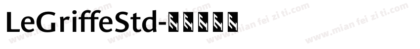LeGriffeStd字体转换