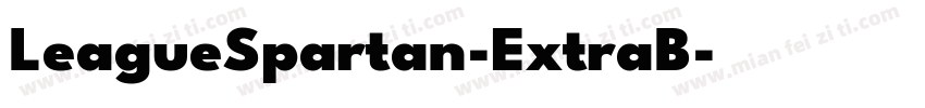 LeagueSpartan-ExtraB字体转换