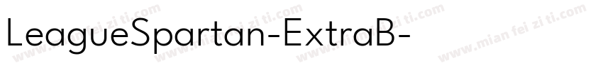 LeagueSpartan-ExtraB字体转换