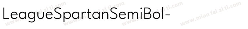 LeagueSpartanSemiBol字体转换