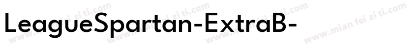 LeagueSpartan-ExtraB字体转换