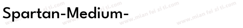 Spartan-Medium字体转换