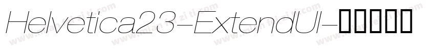 Helvetica23-ExtendUl字体转换