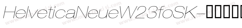 HelveticaNeueW23foSK字体转换