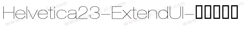 Helvetica23-ExtendUl字体转换