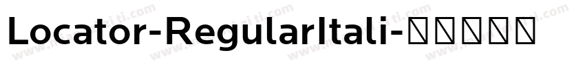 Locator-RegularItali字体转换