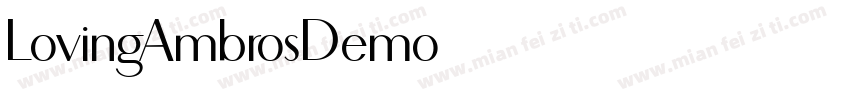 LovingAmbrosDemo字体转换