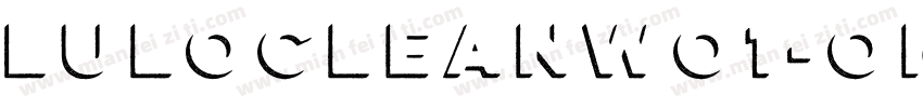 LuloCleanWO1-OneBold字体转换