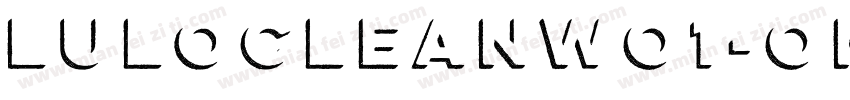 LuloCleanWO1-OneBold字体转换