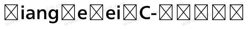 XiangHeHeiSC字体转换