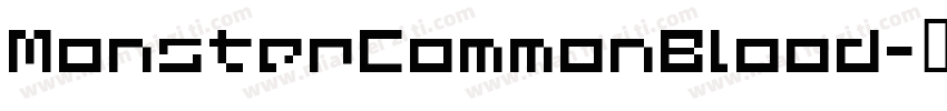 MonsterCommonBlood字体转换