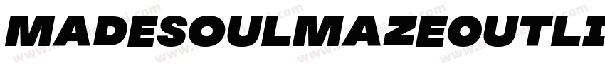MADESoulmazeOutline-字体转换