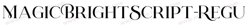 MagicBrightScript-Regular字体转换