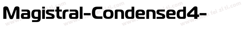 Magistral-Condensed4字体转换