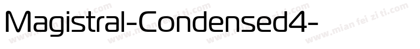 Magistral-Condensed4字体转换