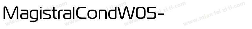 MagistralCondW05字体转换