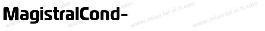 MagistralCond字体转换
