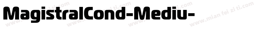 MagistralCond-Mediu字体转换