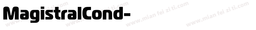 MagistralCond字体转换
