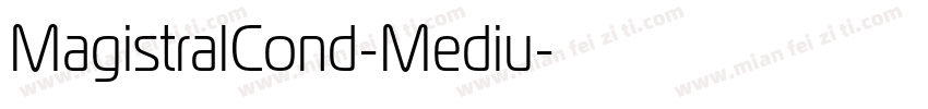 MagistralCond-Mediu字体转换