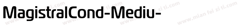 MagistralCond-Mediu字体转换