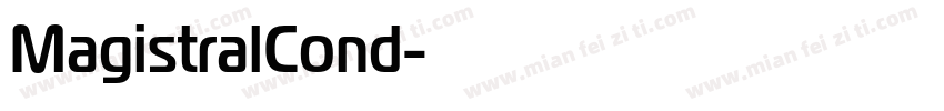 MagistralCond字体转换