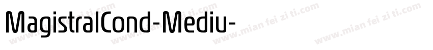 MagistralCond-Mediu字体转换