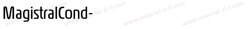 MagistralCond字体转换