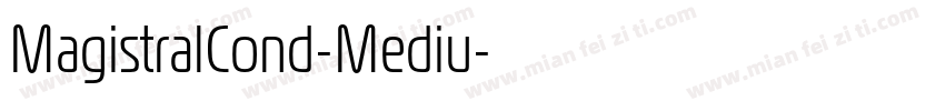 MagistralCond-Mediu字体转换