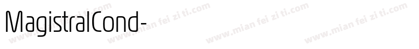 MagistralCond字体转换