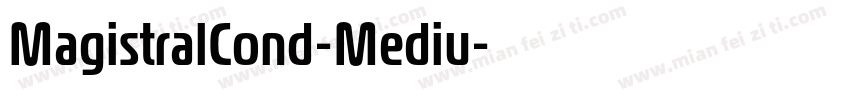 MagistralCond-Mediu字体转换