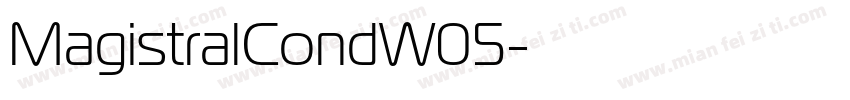 MagistralCondW05字体转换