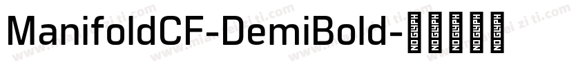 ManifoldCF-DemiBold字体转换
