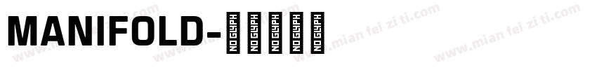 MANIFOLD字体转换