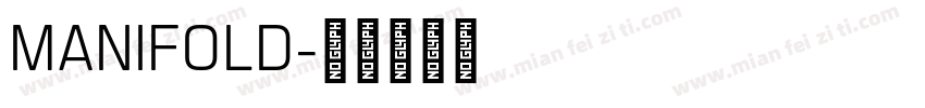 MANIFOLD字体转换