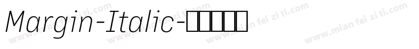 Margin-Italic字体转换