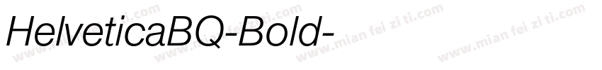 HelveticaBQ-Bold字体转换