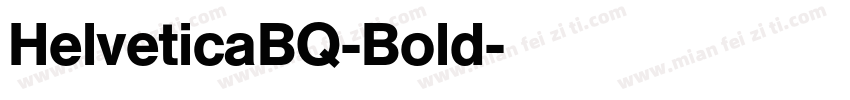 HelveticaBQ-Bold字体转换