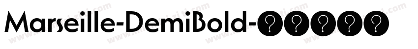 Marseille-DemiBold字体转换
