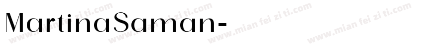 MartinaSaman字体转换