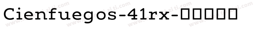 Cienfuegos-41rx字体转换