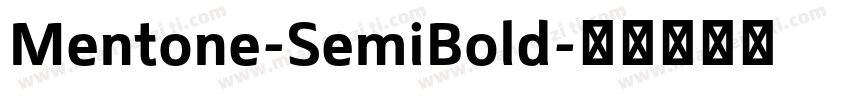 Mentone-SemiBold字体转换