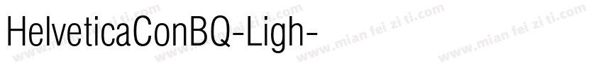 HelveticaConBQ-Ligh字体转换