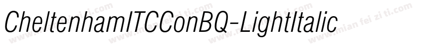 CheltenhamITCConBQ-LightItalic字体转换