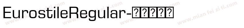 EurostileRegular字体转换