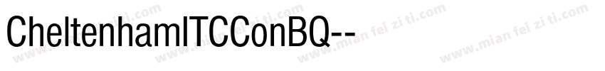 CheltenhamITCConBQ-字体转换
