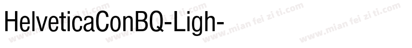 HelveticaConBQ-Ligh字体转换